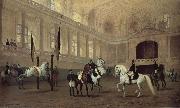 Julius von Blaas Morning working in the winter riding school oil painting picture wholesale
